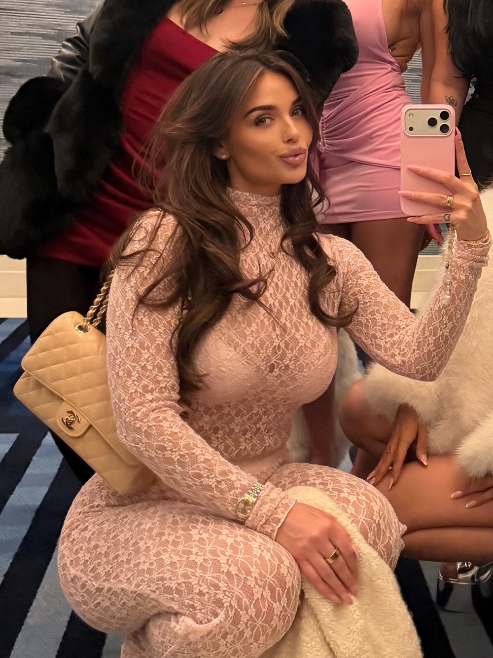 Naked wardrobe Sheer Lace 2 piece set - Picture 3 of 7